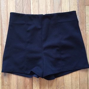 Black high waisted shorts